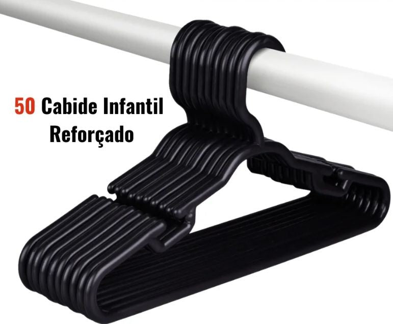Kit 50 Cabides Reforçados