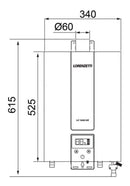 Aquecedor à Gás- 1 Ducha +Torneira Quente