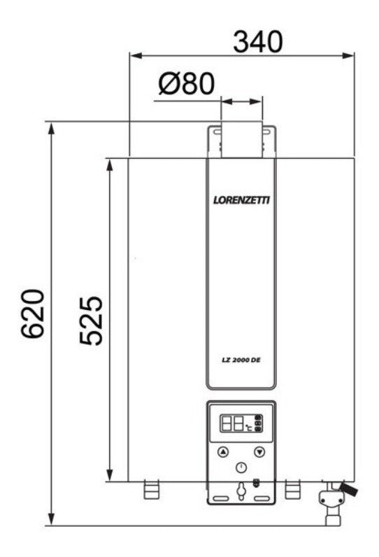 Aquecedor A Gás- 2 Duchas Simultâneas