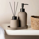 Saboneteira+Difusor Em Cerâmica Nude