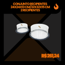 62 peças Mesa Posta Transparente Entrecasa