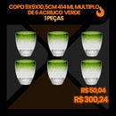 Kit Bandejas e Expositores com Louças VERDE EntreCasa (38 Peças)