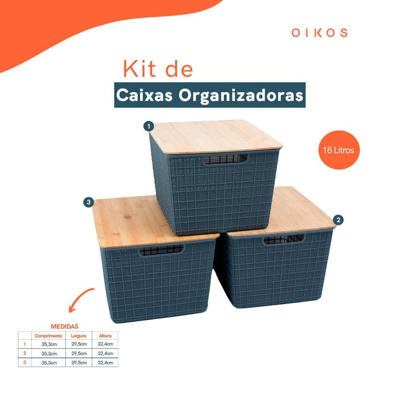 3Cestos de Roupas Suja e Organizadores