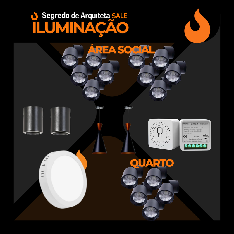 KIT de Iluminação P/Concretto