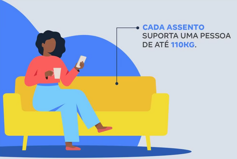 2,03 Sofá-cama 3 Lug.