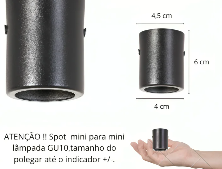 Mini Spot Sobrepor
