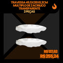 Kit Bandejas e Louças TRANSPARENTES EntreCasa (39 Peças)