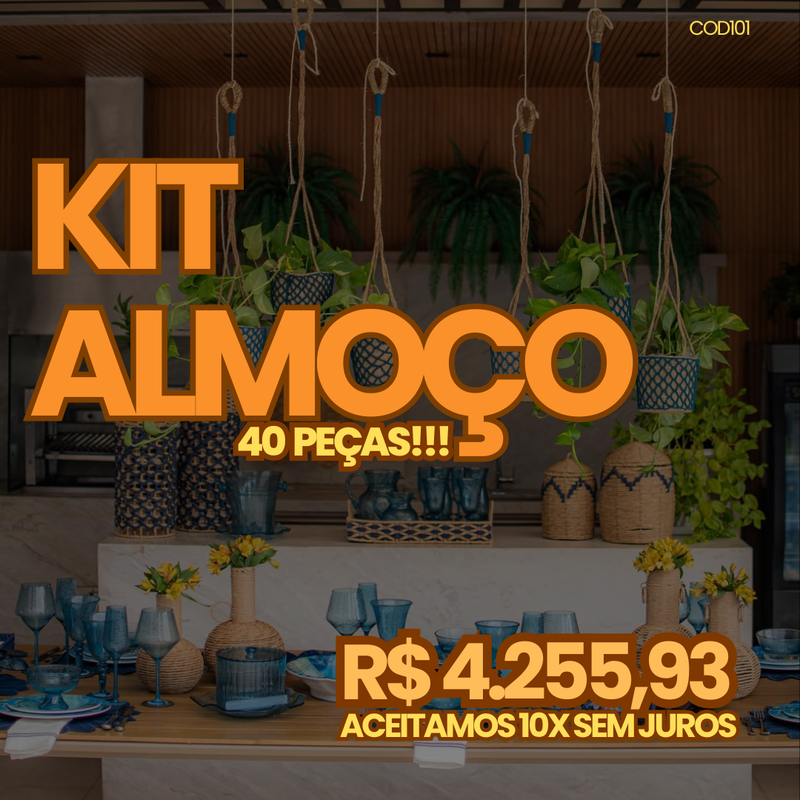 50 peças Mesa Posta Completa Entrecasa