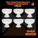 Kit Bandejas e Louças TRANSPARENTES EntreCasa (39 Peças)