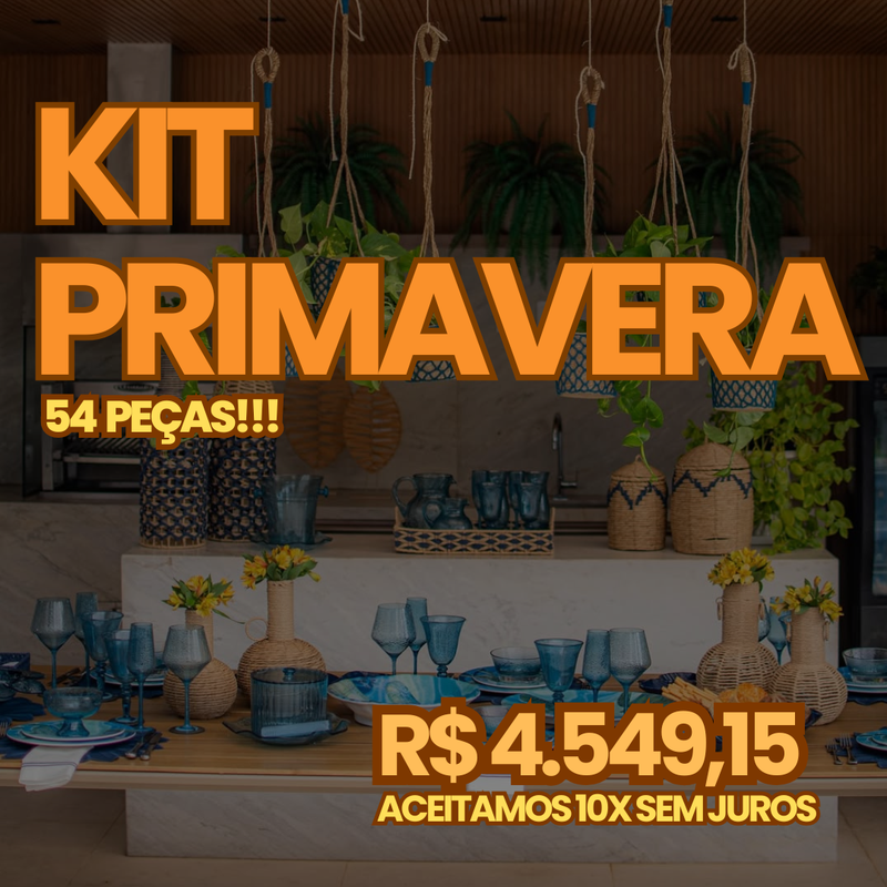 54 peças Mesa Posta Completa Entrecasa