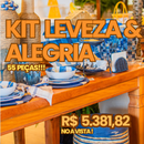 KIT LEVEZA & ALEGRIA AZUL 55 PEÇAS