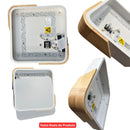 Plafon Sobrepor Em Madeira 40cm