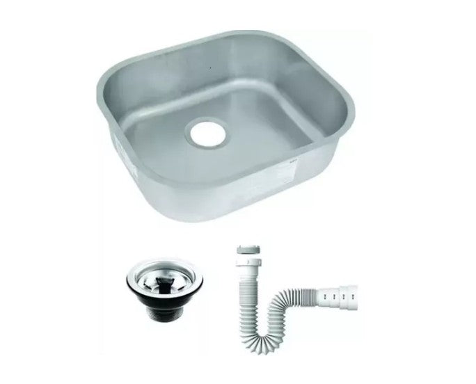 Cuba Inox + Válvula e Sifão