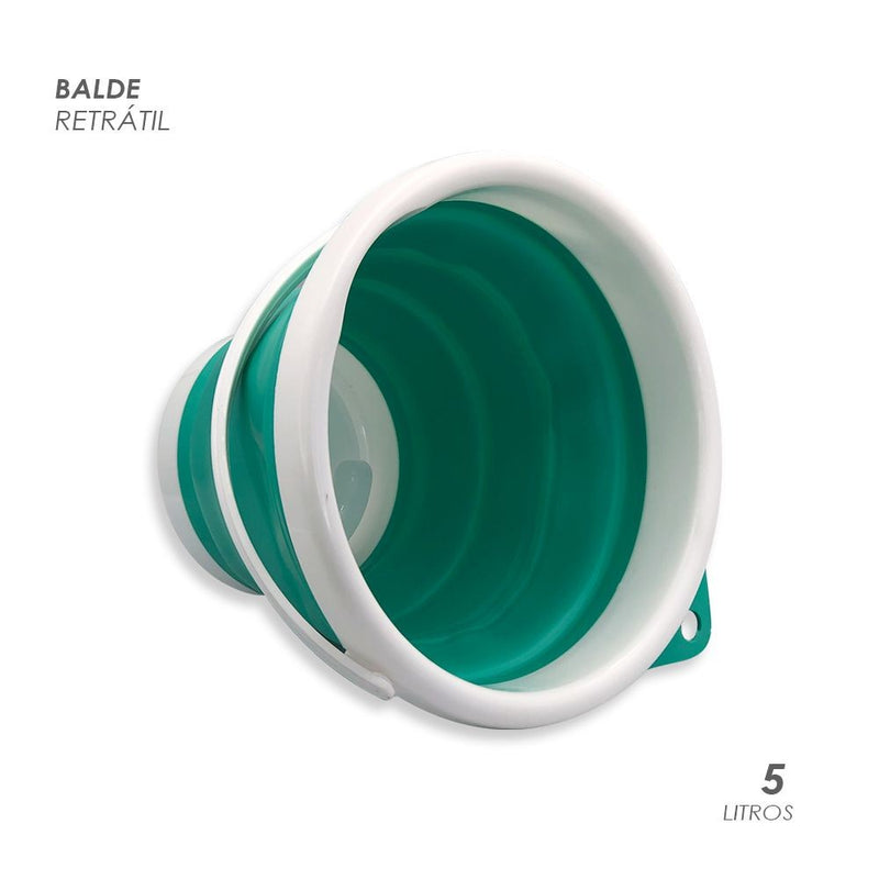 Balde Retrátil de Silicone