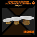 Kit Bandejas e Expositores com Louças VERDE EntreCasa (38 Peças)