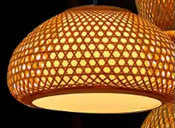 Lustre de Vime e Bambu