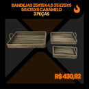 Kit Bandejas e Louças TRANSPARENTES EntreCasa (39 Peças)