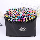 168 pontas duplas - canetas marcadoras