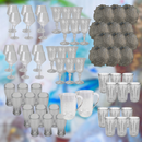 62 peças Mesa Posta Transparente Entrecasa