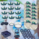 62 peças Mesa Posta Transparente Entrecasa