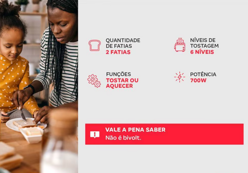 Torradeira - 6 Níveis!