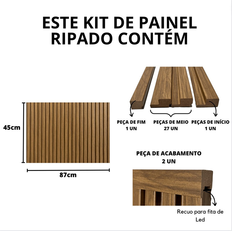 Cabeceira Ripada 100% MDF