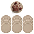 12 Pratos Bege 15cm