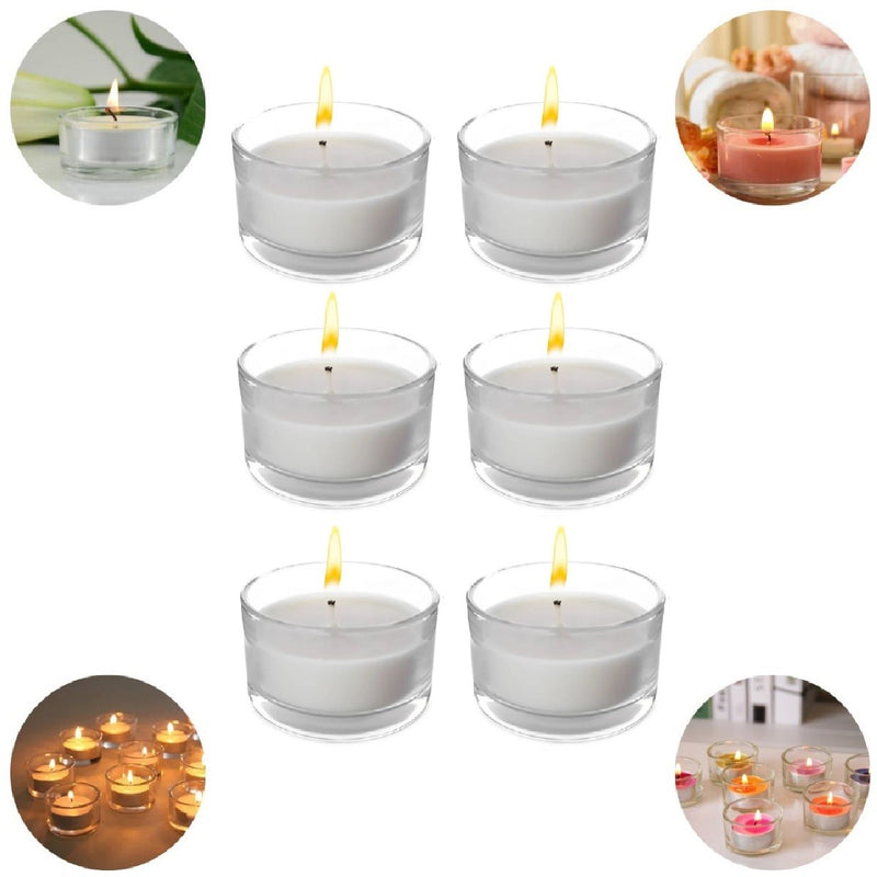 6 Porta Velas Vidro