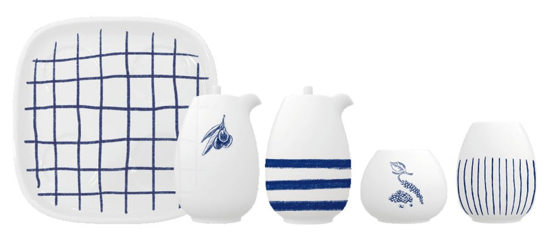 Galheteiro Porcelana 5Pçs