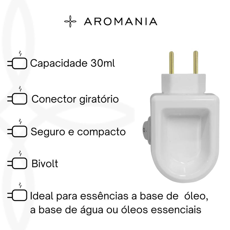 Difusor Elétrico+5 Essências 15ml