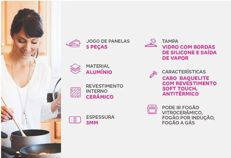 Panela 5 Pçs