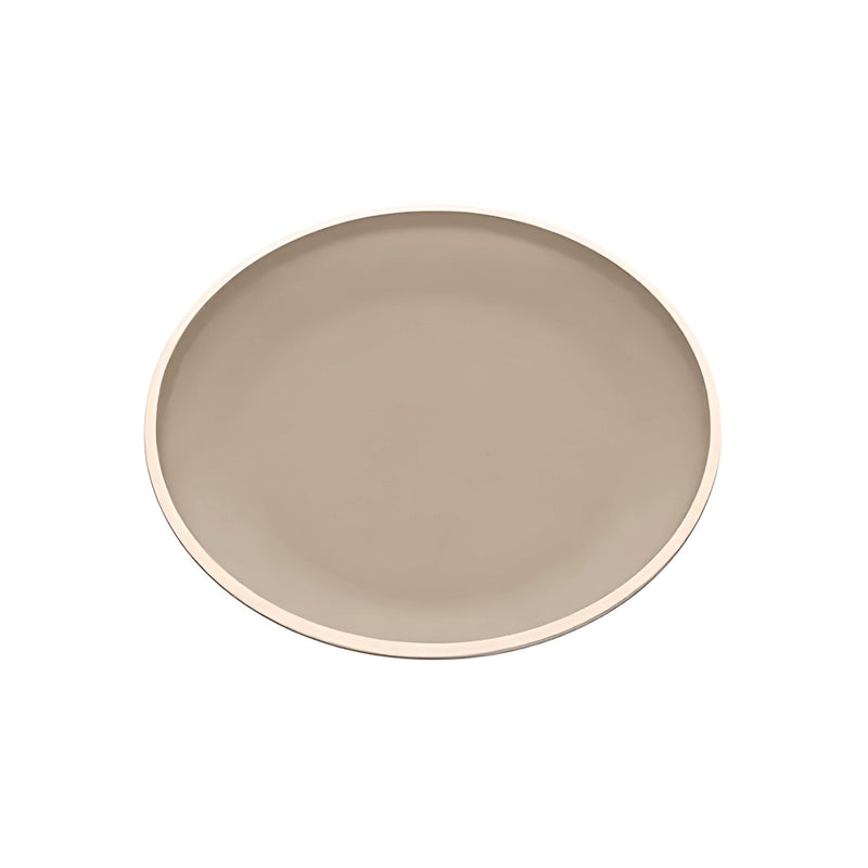 12 Pratos Bege 15cm