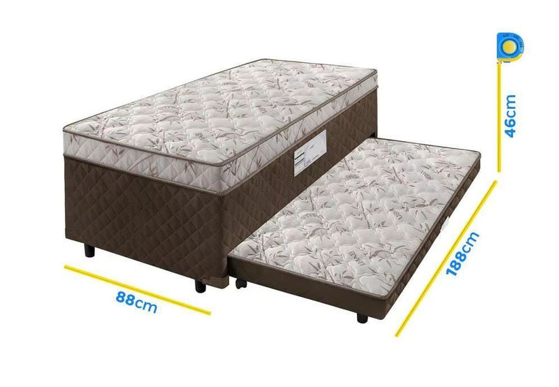 Cama Solteiro c/ Auxiliar