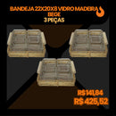 Kit Bandejas e Expositores com Louças VERDE EntreCasa (38 Peças)