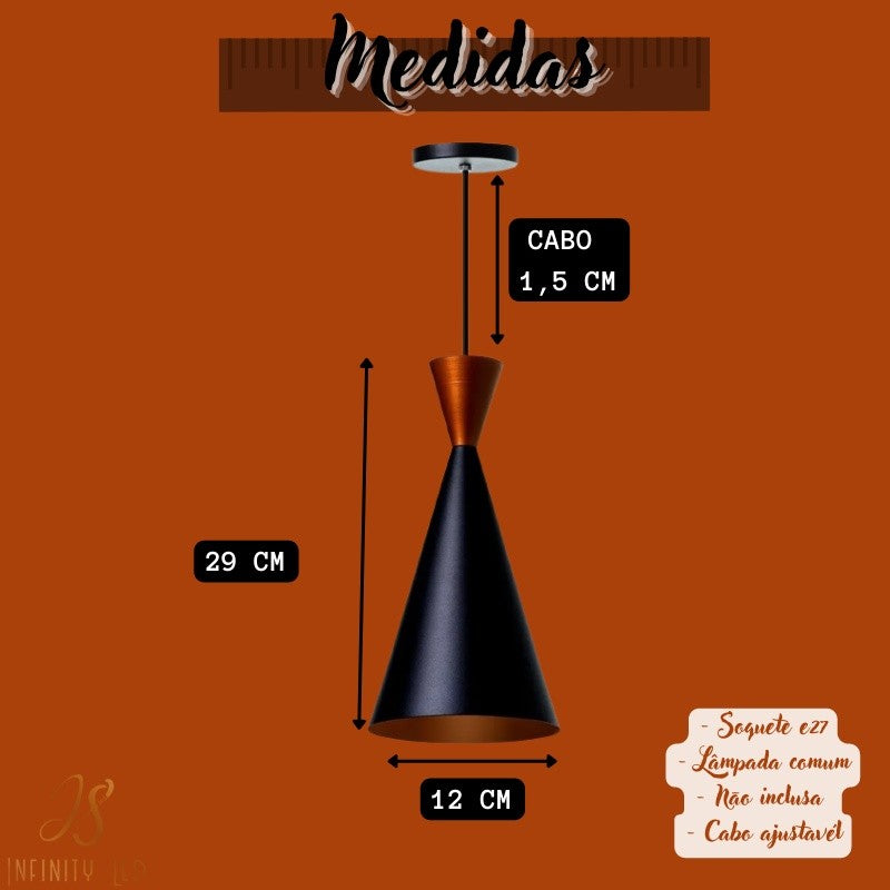 2 Pendentes 29cm
