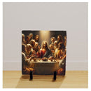 Quadrinho Santa Ceia em Azulejo