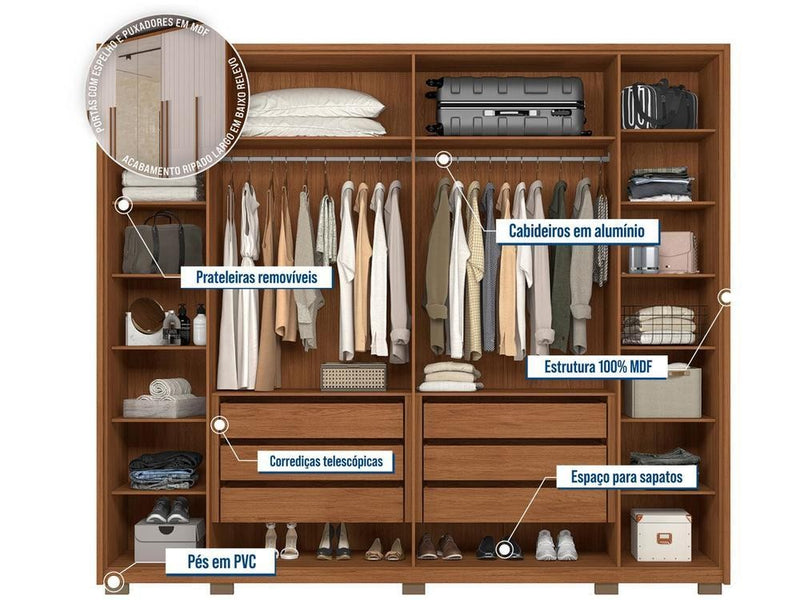 2,65m Guarda-roupa Casal