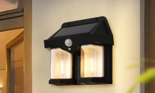 Luminária Dupla -Solar com Sensor