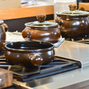 5Pçs. Jogo De Panelas Cerâmica