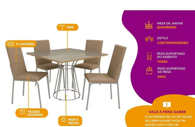 Mesa de Jantar 4C.
