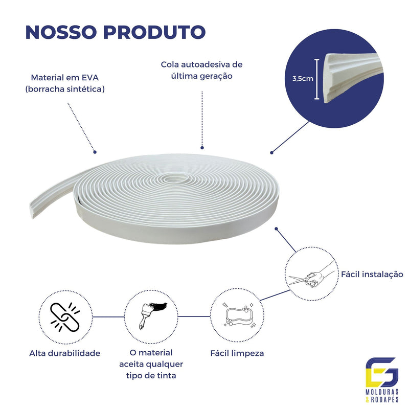 Boiserie 5mts Moldura