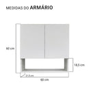 60cm Módulo Aéreo+2Portas
