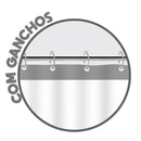 Cortina Box Cinza C/Viseira