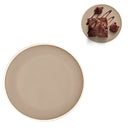 12 Pratos Bege 15cm