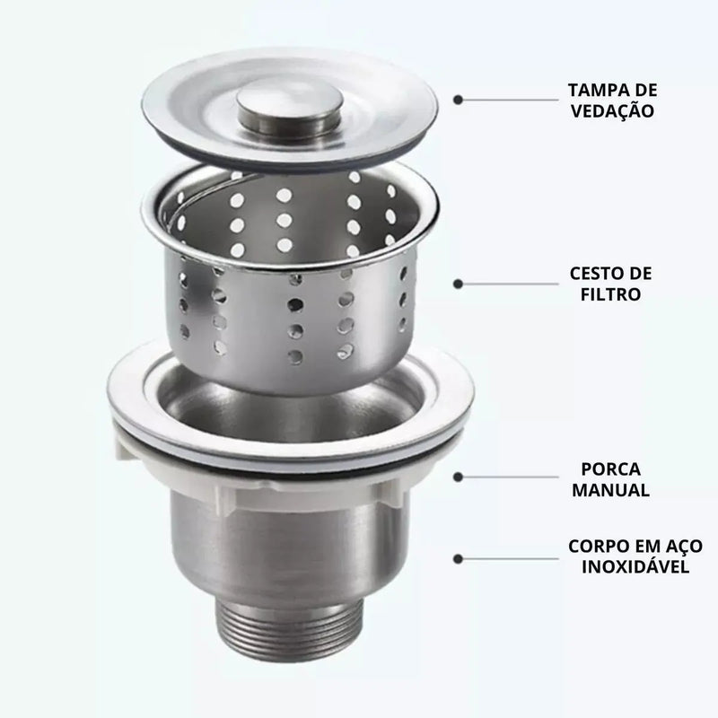 Ralo Com Cesto (Pia)