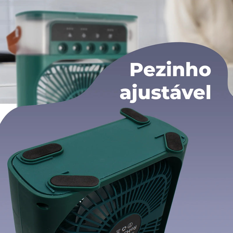 Mini Ar Condicionado/Ventilador/Umidificador De Mesa!