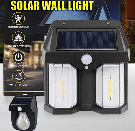 Luminária Dupla -Solar com Sensor
