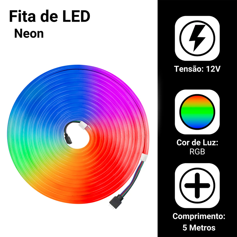 Fita Led Neon 5m x 2,5cm