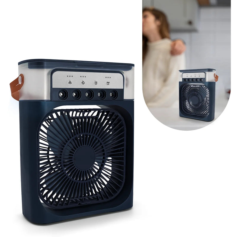 Mini Ar Condicionado/Ventilador/Umidificador De Mesa!