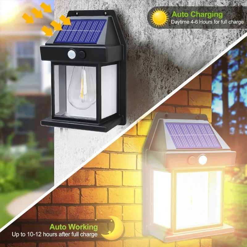 Lâmpada Solar  -  Sensor de Presença e Falta de Luz
